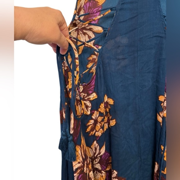 Free People Paint The Sun Slip Dress  Lg - Picture 10 of 13